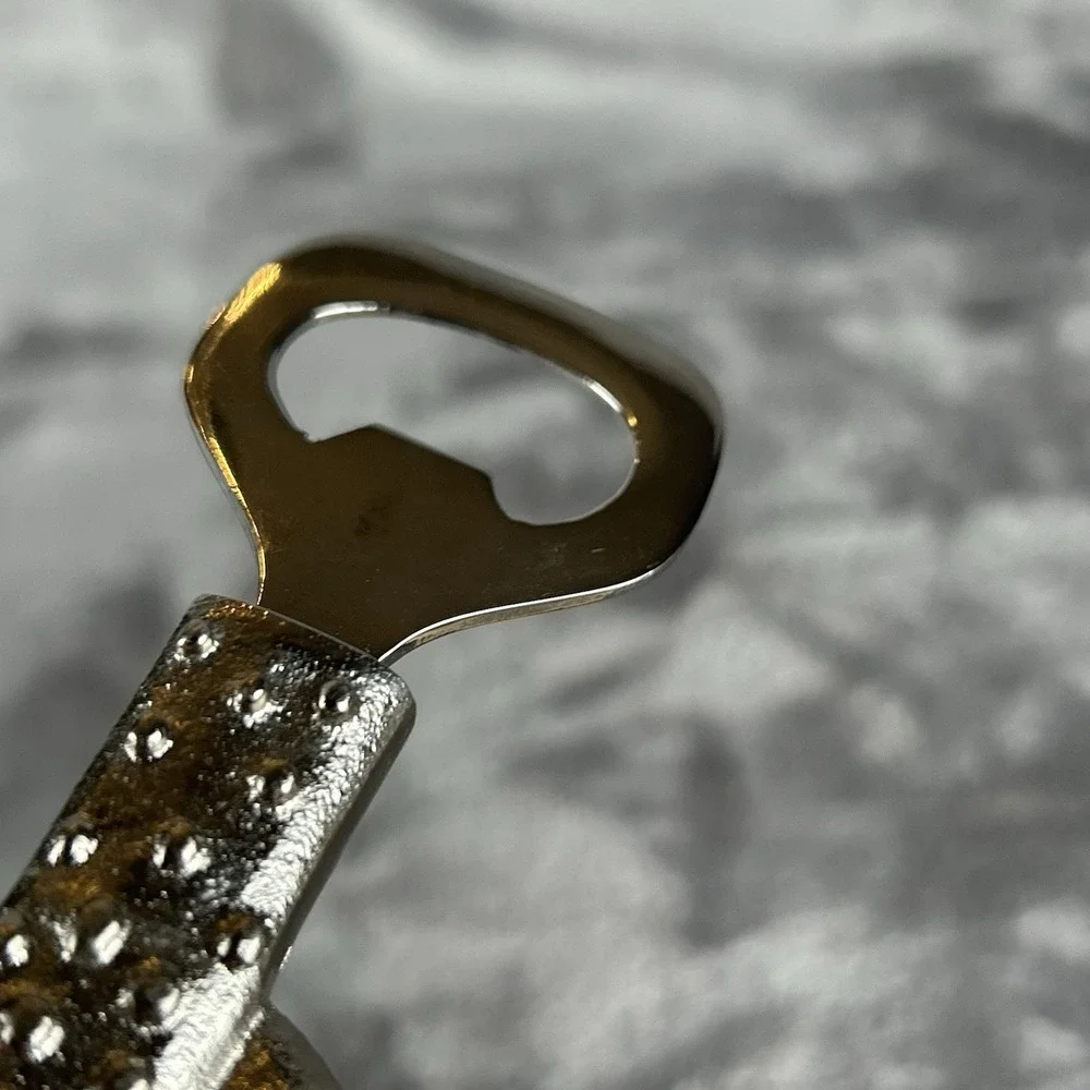 Shiny Silver Tone Bottle Opener Cactus Shaped‎ Bar Accessory Succulent